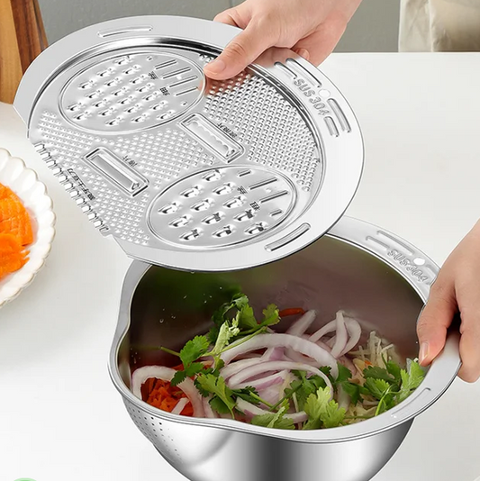 Stainless Steel Rice Strainer Bowl