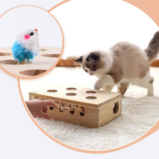 Safe Interactive Cat Whack-a-Mole Toy