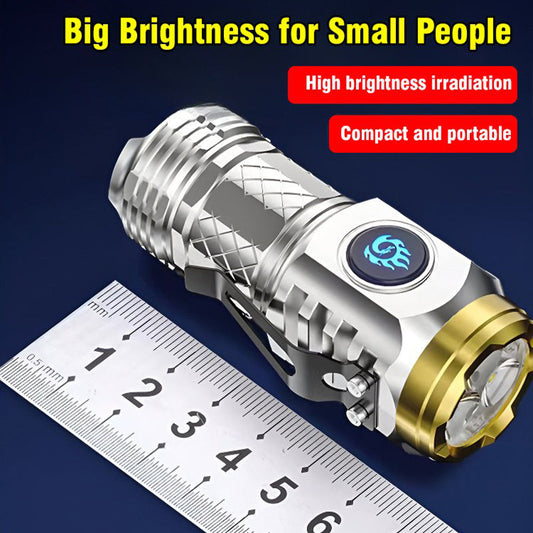 💥HOT SALE - BUY 2 GET 1 FREE💥 Three-Eyed Monster Mini Flash Super Power Flashlight