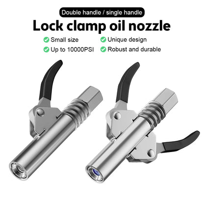 ✨Strong Lock on Grease Couplers with Spring Flex Hose🔥（50 % OFF）