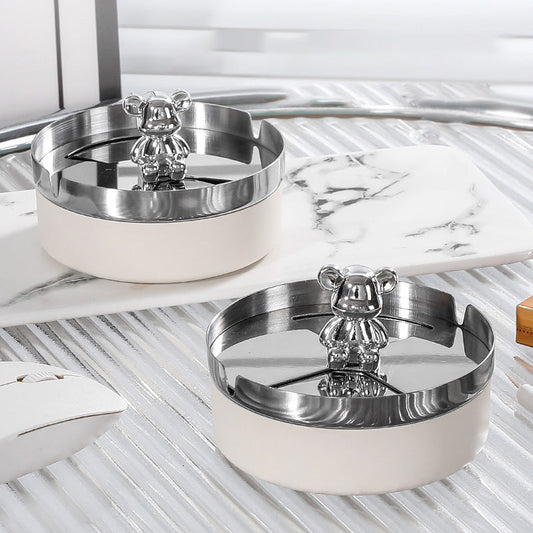 Stainless Steel Rotating Ashtray