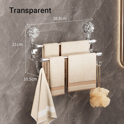 Bathroom Luxurious Towel Rack with Hooks